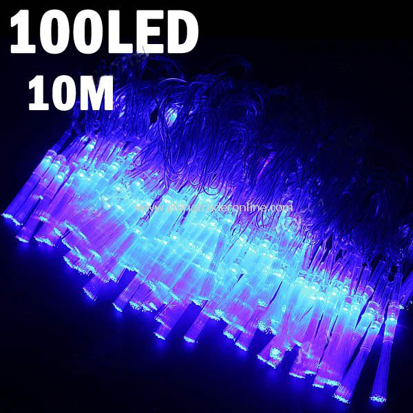 8-mode 100-LED String Lamp Light 10m for Christmas Halloween Wedding Blue from China