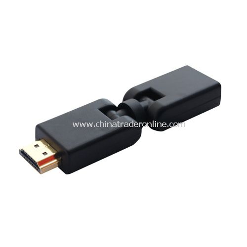 Gold Plated 360 degrees Rotation HDMI Male to Female Swivel Adapter Converter from China