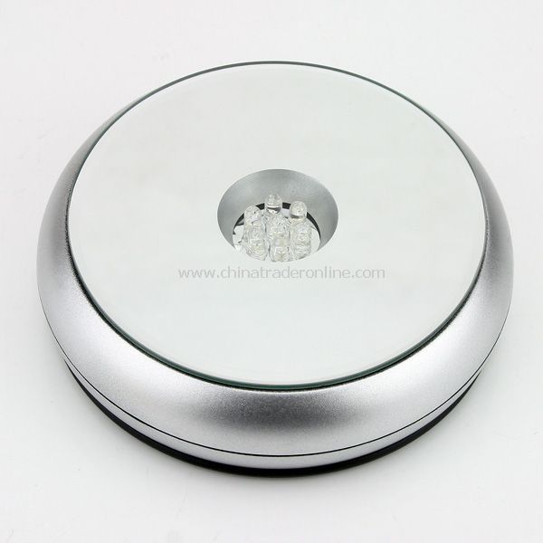 Unique Rotating Crystal Display Base Stand 7 LED Light from China