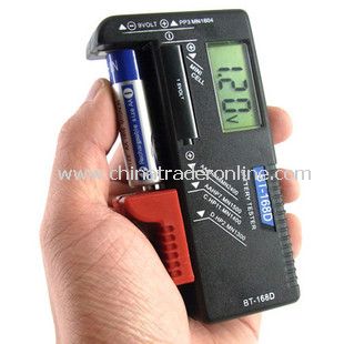 UniversalScales Handheld Battery Volt Tester for 1.5V AA AAA CD Cell 9V Batteries