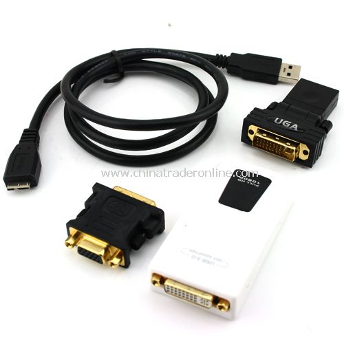 USB 3.0 TO VGA DVI HDMI Multi Display Graphics Adapter UP TO Pixels 2048x1152 from China