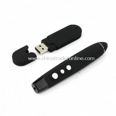 USB Wireless RF Remote Control Laser Pointer Presenter from China