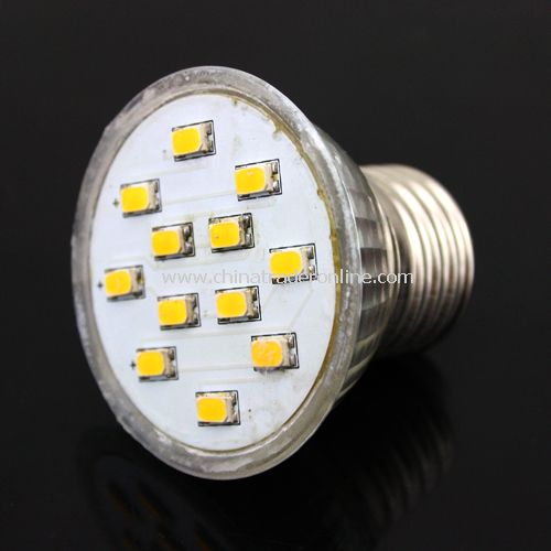 5W E27 LED Bulb Spotlight 12LEDs SMD 5630 220V Warm White from China