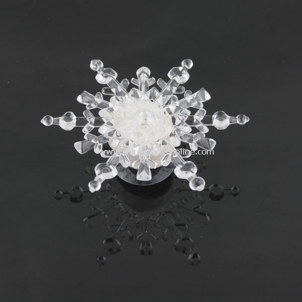 Snowflake Design Suction Cup Color Changed Light Christmas Décor from China