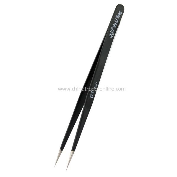 Steel Fine Tip Straight Tweezers Forceps Non-magnetic New