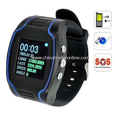 CRT19N GPS Tracker Wrist Watch Real-time GSM GPRS Security Surveillance Quad Band SOS from China