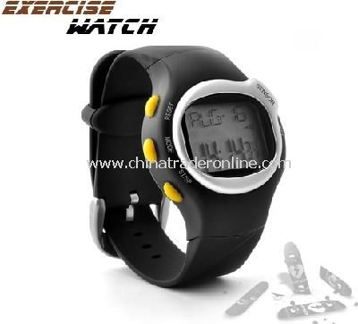 SPORTS EXERCISE WATCH WITH PULSE + CALORIE READER from China