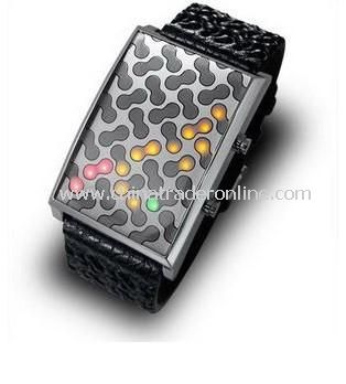 New Trendy Sport Style Multicolored 28 LED Lights Watch from China