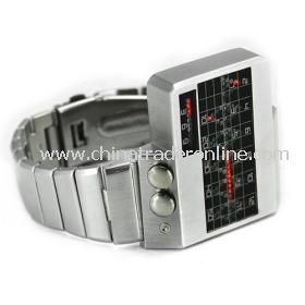 All Metal Red LED Watch from China