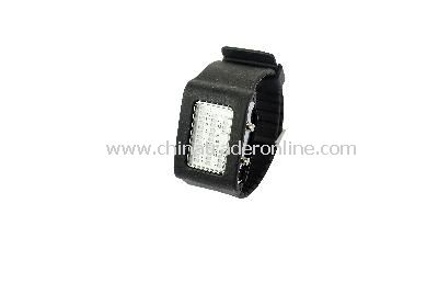 New Fashion Men Womens 4 Colors 31 Flash LED Digital Sport Watch Black from China