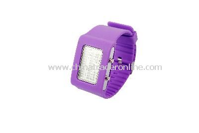 New Fashion Men Womens 4 Colors 31 Flash LED Digital Sport Watch Purple