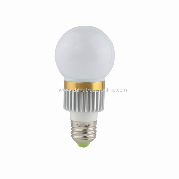 3W E27 RGB Globe LED Light Bulb with Remote Control 110V-265V from China