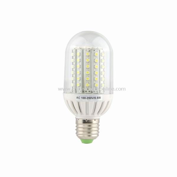 5.5W E27 90 SMD LED Bulb Light lamp 100-250V Cool White from China