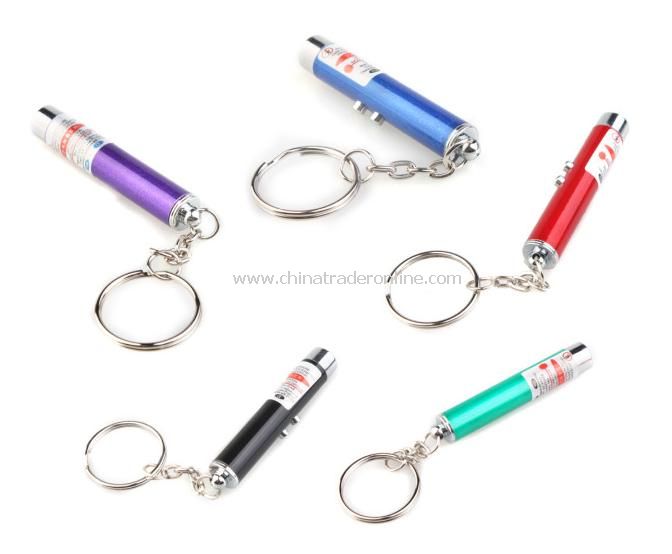 LED Keychains 2 in 1 Red Laser Pointer Flashlight