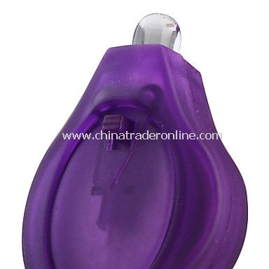 Mini LED Keychain Flashlight 3-Pack Purple from China