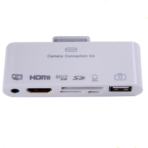 6 in1 HDMI Dock Adapter AV USB Cable Camera Connection Kit For Apple iPad