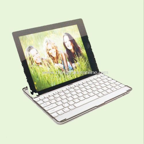 ALUMINUM CASE WIRELESS BLUETOOTH KEYBOARD FOR IPAD 2 from China
