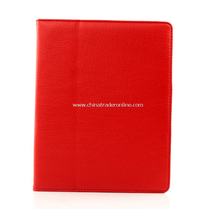 New Leather Skin Case Cover for Apple iPad 2 Red from China
