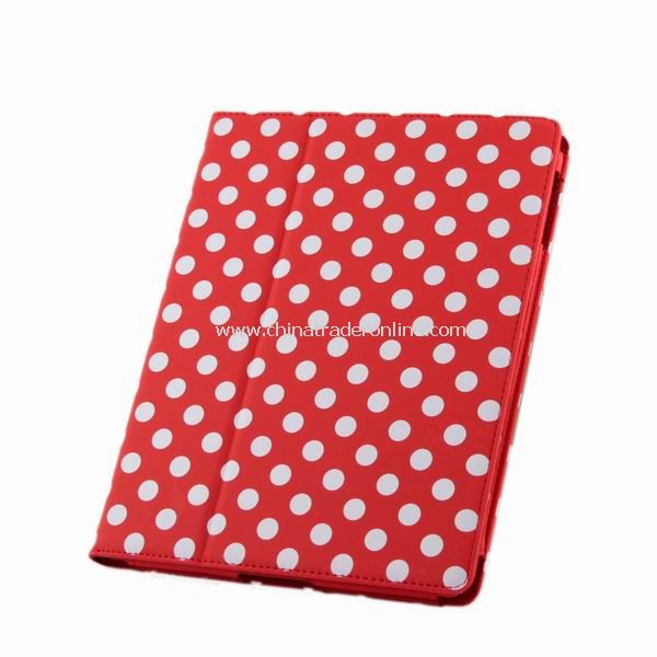 Red Spotted Soft Case For iPad 2