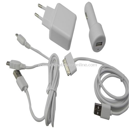 travel power kit for home and car iphone white ipad ipod