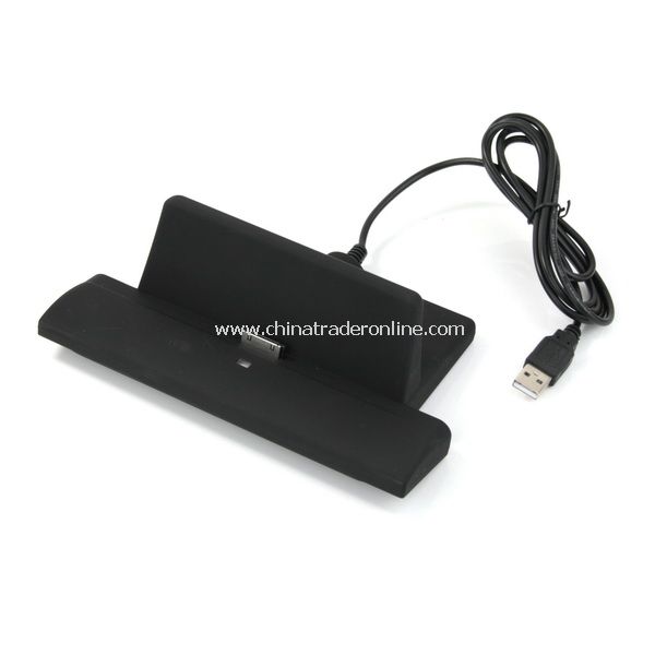 USB Wired Dock Cradle Power Charger for Apple iPad Black