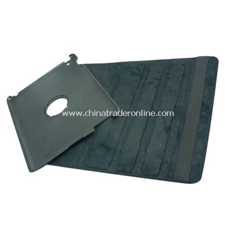 APPLE IPAD 2 LEATHER CASE COVER W/STAND BLACK from China