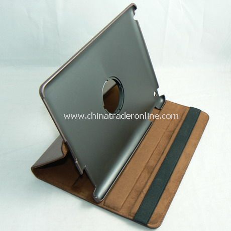 APPLE IPAD 2 LEATHER CASE COVER W/STAND BROWN