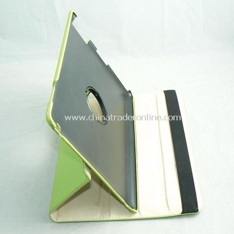APPLE IPAD 2 LEATHER CASE COVER W/STAND GREEN