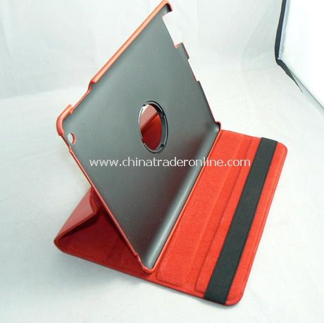 APPLE IPAD 2 LEATHER CASE COVER W/STAND RED