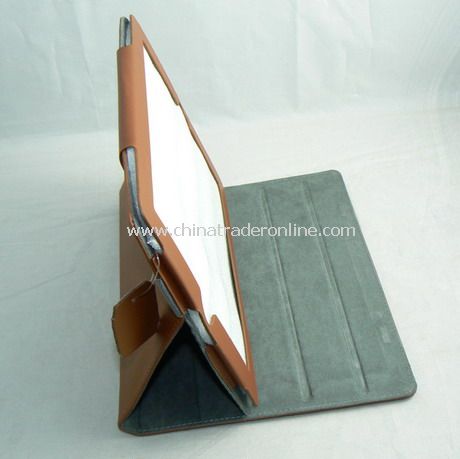 iPad 2 Generation Leather Book Jacket Case Cover With Stand BROWN from China