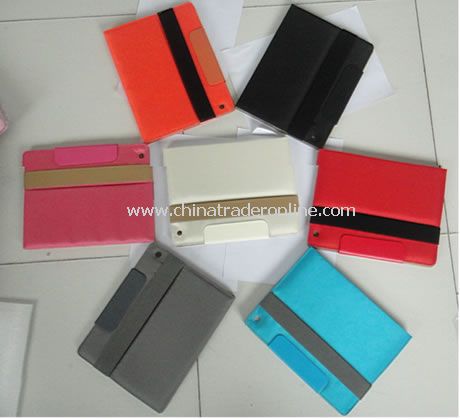 PU Leather Cover Case for iPad 2 BlACK from China