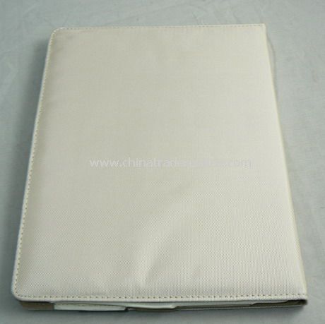 PU Leather Cover Case for iPad 2 WHITE