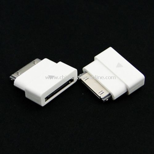 White Apple turn the connector iphone ipad ipod itouch connection device
