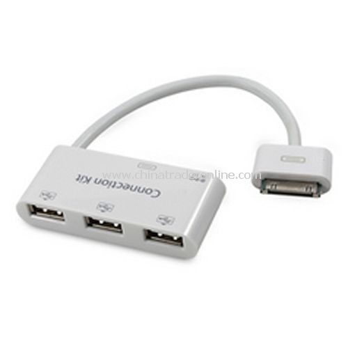 white ipad3 iPad 1/2 the iTouch iphone the 4/4S USB 2.0 the HUB Sync power adapter card reader PC from China