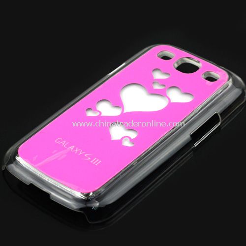 Trendy Hearts Flasher LED Color Changed Protector Case for Samsung Galaxy S3 i9300