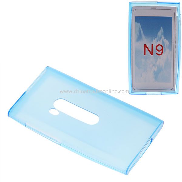 Fashion TPU Gel Case Cover with Glossy Surface for Nokia N9 - random color