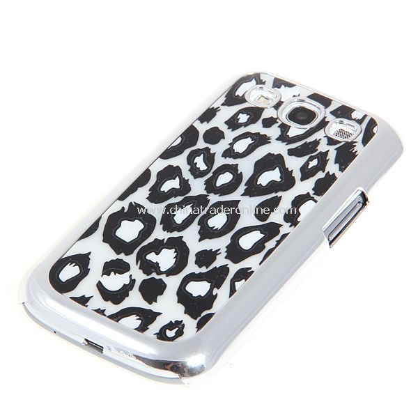 Leopard Pattern Elegant Electroplating Edge Plastic Hard Case for Samsung Galaxy S3 i9300 from China