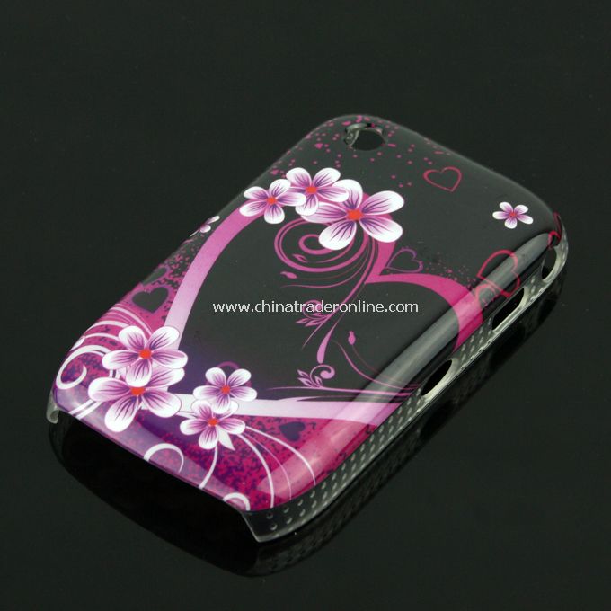 New Flower Design Case Cover Skin Protector for Blackberry 8520/8530