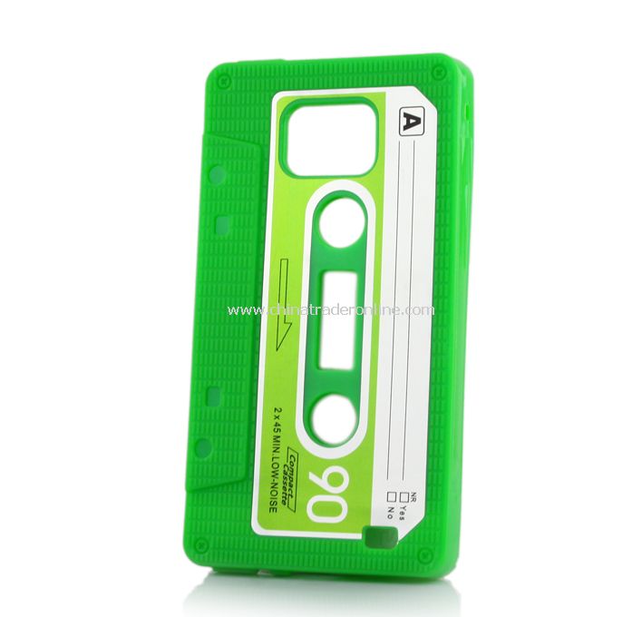 New TPU Cassette Tape Case Cover for Samsung Galaxy S2/i9100