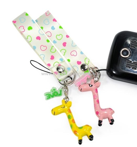 Deer fashion with mobile phone mobile phone pendant mobile phone chain color random from China