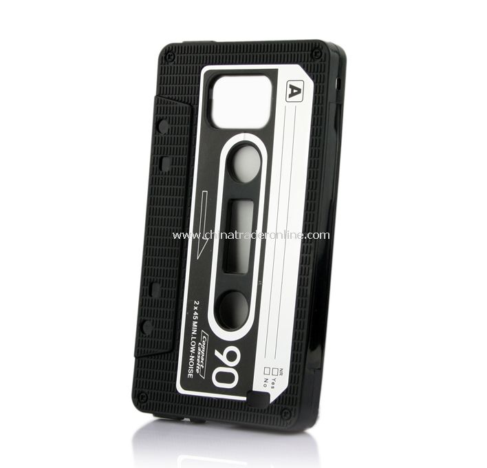 New TPU Cassette Tape Case Cover for Samsung Galaxy S2/i9100 from China