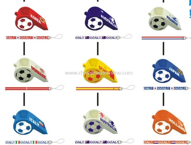 World cup assembly whistle mobile phone seat random color from China