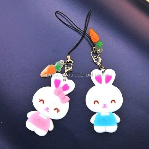 Couple Rabbit pendant / mobile phone pendant from China