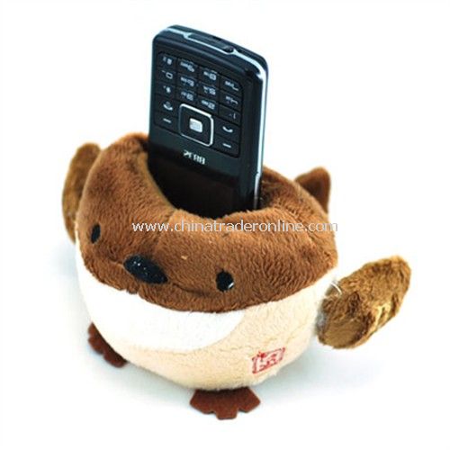 Puffer fish plush phone holder from China