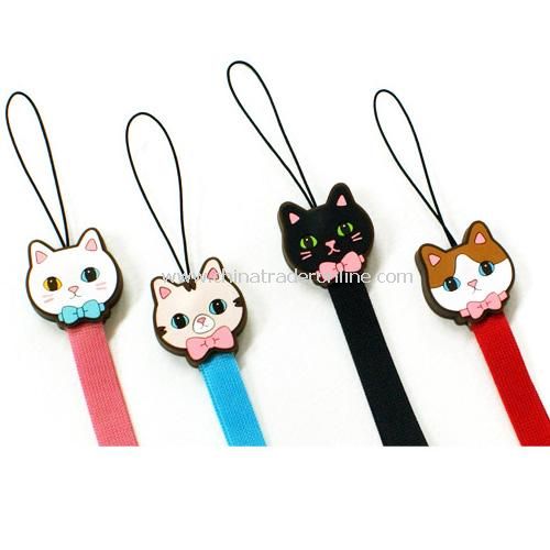 Candy cat series of cell phone lanyard random color from China