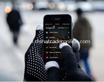 Smartphone Touch Screen Gloves iphone gloves in Black from China