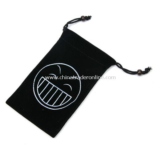 Trumpet fashion high-quality, double-layer velvet sets / phone protection bags ---- laugh (Black)