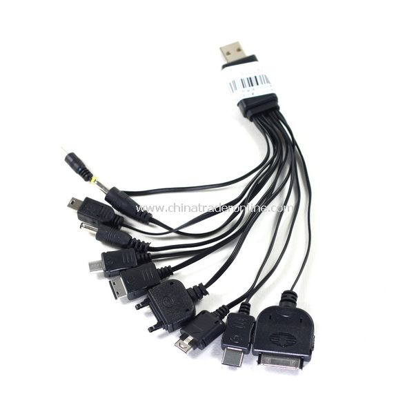 USB MULTI-CHARGE CABLE 10 MOBILE PHONE MP3 MP4 PSP NDSL