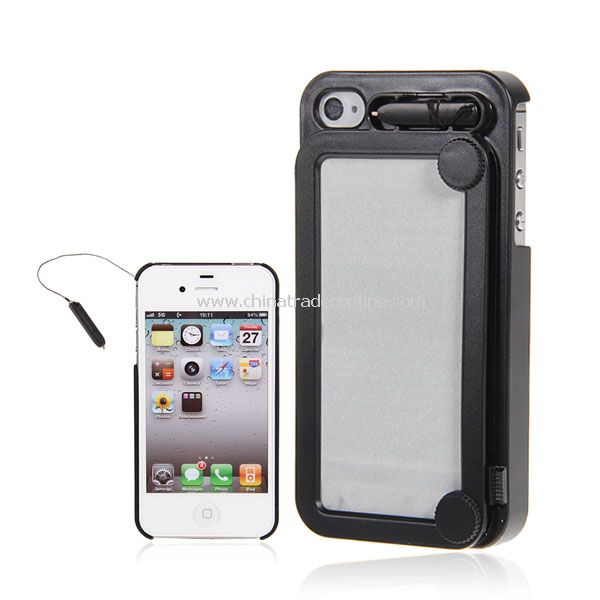 Black Retro Painting Board Case Magic Drawing Cover for iPhone 4/4S