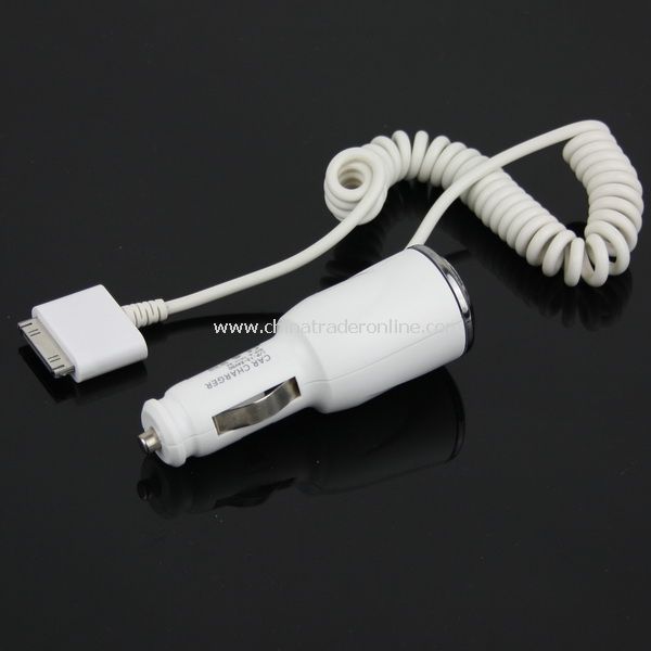 CAR DC CHARGER ADAPTER FOR APPLE iPHONE 3GS 3G S 4 4G